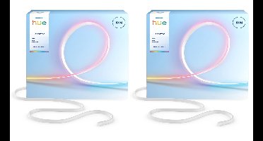 Philips Hue Essential Flex LED Strip 10m (2-Pack)– RGBIC Flexibele Slimme Lichtstrip