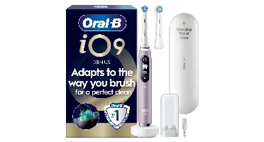 Oral B -  iO9 Electric Toothbrush - Rose - 2 Brush Head, Charging Travel Case