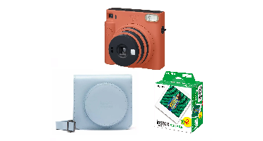 Fuji - Instax SQUARE SQ1 Instant Camera + Case And Film - Bundle
