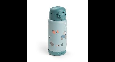 Done by Deer - Insulated straw bottle - Tiny farm Blue - 340 ml