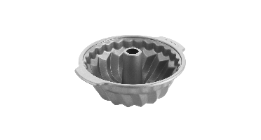 KitchenAid - Metal Bakeware Bundtpan - Silver - 24 cm