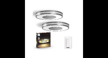 Philips Hue - 2x Being Plafondlamp Aluminium - Bundel