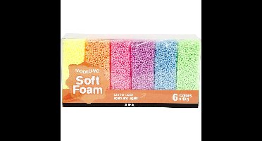 Soft Foam - Kleuren Assorti (6 x 10 gr)