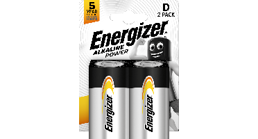 Energizer - Battery D/LR20 Alkaline Power 2-Pack