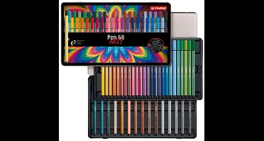 Stabilo - Pen  68 Arty - Metal Box, 40 pcs. (204055)