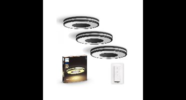 Philips Hue - 3x Being Plafondlamp - Wit Ambiance - Bluetooth - Bundel