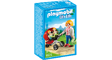 PLAYMOBIL - Mother with Twin Stroller (5573)