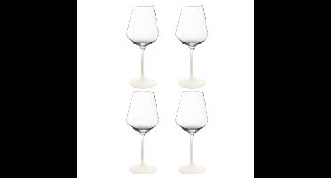 VILLEROY & BOCH - Manufacture Rock Blanc - Witte wijnglas 0,38l Set/4