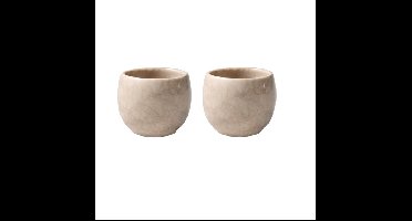 LIKE BY VILLEROY & BOCH - Perlemor Home - Eierdop Sand set/2