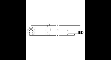 Cordial CFM3FV Audiokabel Stereo Jack Male naar XLR Female 3 Meter