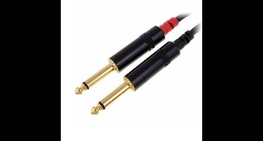 Cordial CFU0.9PC Audio Verloopkabel Stereo RCA Male naar Jack Male 90cm