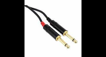 Cordial CFU1.5PP Audio Signaalkabel 2x Jack Male naar 2x Jack Male 1.5 Meter