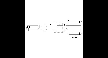 Cordial CFY0.9VPP Y-Adapterkabel Splitkabel Stereo Jack naar 2x Mono Jack 90cm