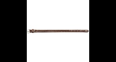 HUNTER Hondenhalsband Porto, donkerbruin/cognac, Maat: 30