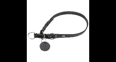 HUNTER Hondenhalsband Solid Education, zwart, Maat: L-XL