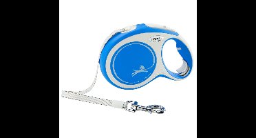 flexi Rollijn New Comfort Tape Leash, blauw, Maat: S 5m