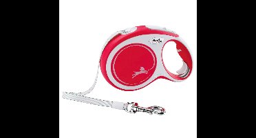 flexi Rollijn New Comfort Tape Leash, rood, Maat: M 5m