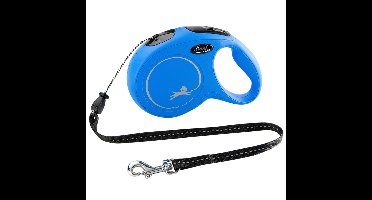 flexi Rollijn New Classic Cord Leash, blauw, Maat: M 8m