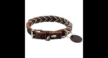 HUNTER Hondenhalsband Solid Education Cord, bruin, Maat: 40