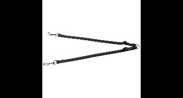 HUNTER Dubbele hondenriem koppel, zwart, Maat: S