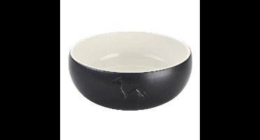HUNTER Keramiek hondenvoerbak Lund, zwart, Maat: 2