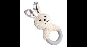 Puppyspeelgoed Rabbo Konijn, wit