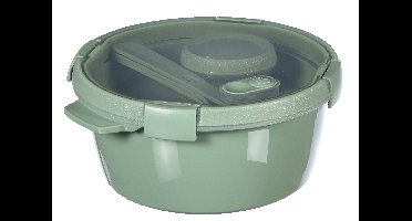 Curver smart to go eco lunchset rond 1,6 liter + bestekset & sauscup