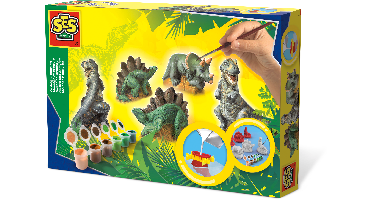 SES Gieten en schilderen dino's