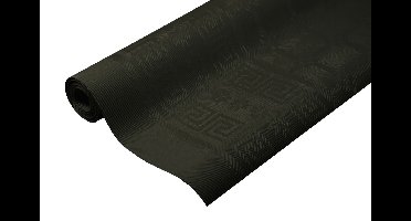 Wicotex tafelpapier op rol Damast 120 cm x 8 mtr. Uni zwart
