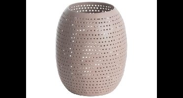 Gusta Lantaarn m/gaatjes 16x18cm Taupe