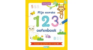 Mijn eerste 123 oefenboek (4-6 j.)