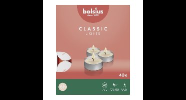 Bolsius theelichten 6 uur 40 stuks