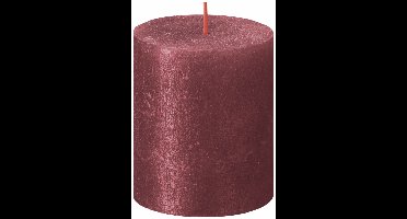 Bolsius shimmer rustiekkaars 80/68 rood