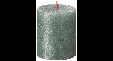 Bolsius shimmer rustiekkaars 80/68 oxid blue