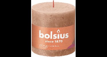 Bolsius shine rustiekkaars 100/100 creamy caramel