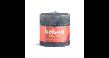 Bolsius rustiekkaars 100/100 slate blue