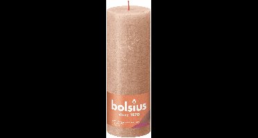 Bolsius shine rustiekkaars 190/68 creamy caramel