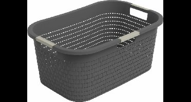 Rotho wasmand 40 liter country antraciet