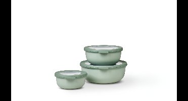 Set van 3 Mepal multikommen rond Cirqula nordic sage 350 ml + 750 ml + 1250 ml