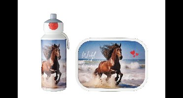 2-delige Mepal lunchset campus wild horse lunchbox + drinkfles pop-up