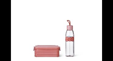 2-delige Mepal lunchset vivid mauve lunchbox + waterfles