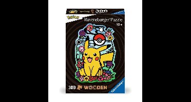 Ravensburger houten puzzel pokemon pikachu 300 stukjes