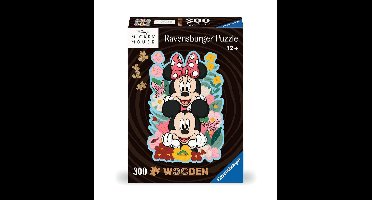 Ravensburger houten puzzel Mickey en Minnie 300 stukjes