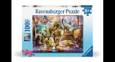 Ravensburger puzzel Dinos in de kinderkamerl 100 XXL stukjes