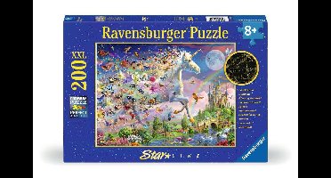 Ravensburger puzzel schitterende eenhoorn met vlinders 200 XXL stukjes