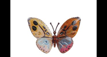 Wandversiering Monarch S multicolor metaal 24x1x16,5cm