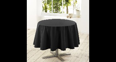 Wicotex tafelkleed textiel essentiel zwart rond 180 cm