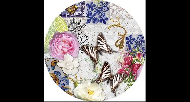 Wicotex tafelzeil rond wilder mosaics 160cm