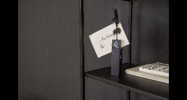 Clip kaarthouder hout zwart