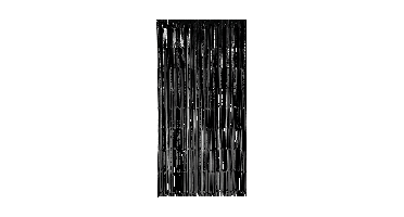 Deurgordijn zwart 200x100cm